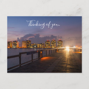 Driving On Navarre Beach Pier Thinking Of You Postcard