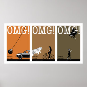 driving. riding. walking. 2 poster