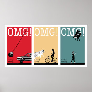 driving. riding. walking. 3 poster