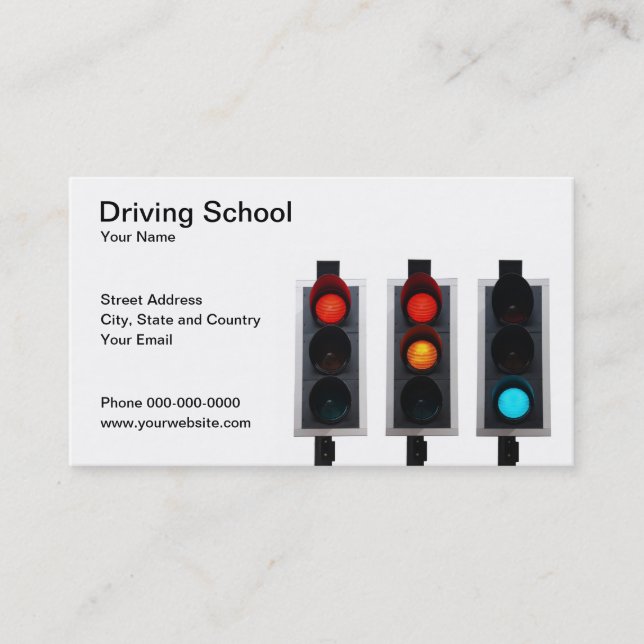 Driving School Business Card (Front)