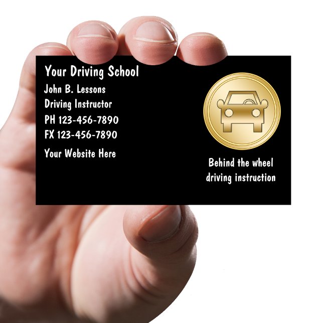 Driving School Business Cards (Creator Uploaded)