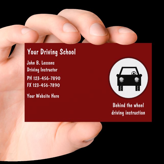 Driving School Business Cards (Creator Uploaded)