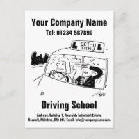 Driving School Cartoon Design to Personalise
