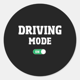 Driving School Test - Funny Driver's License Drivi Classic Round Sticker
