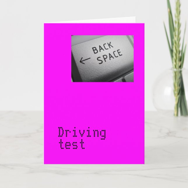 Driving test card (Front)