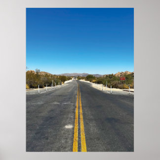 "Driving through Joshua Tree." Poster