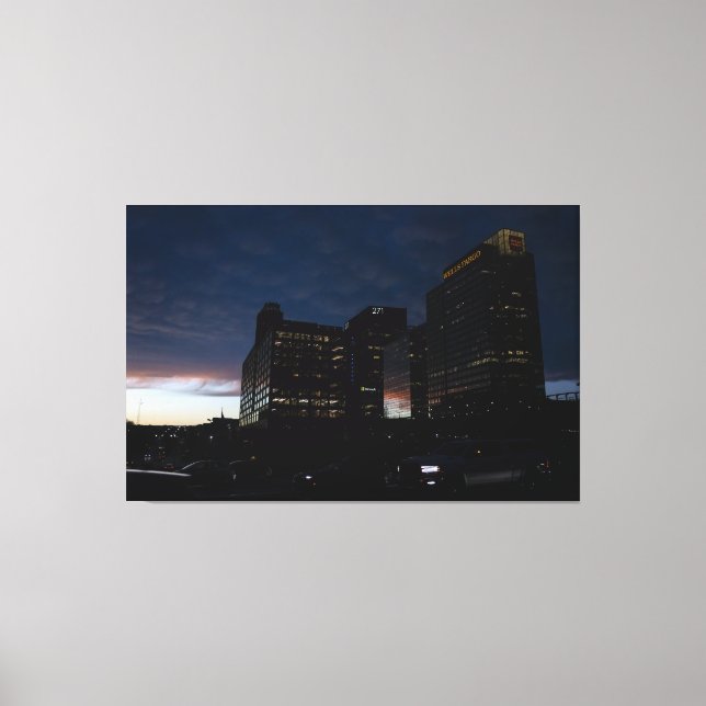 Driving Through Midtown Atlanta - Canvas Print (Front)