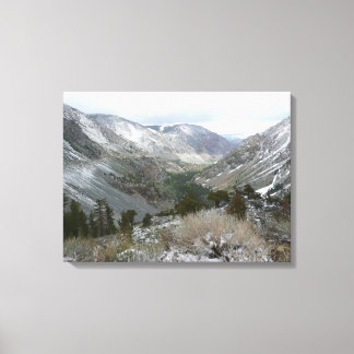 Driving Through the Snowy Sierra Nevada Mountains Canvas Print