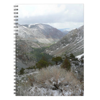 Driving Through the Snowy Sierra Nevada Mountains Notebook