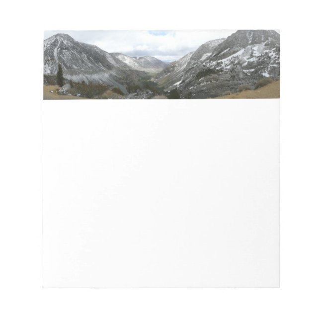 Driving Through the Snowy Sierra Nevada Mountains Notepad (Front)