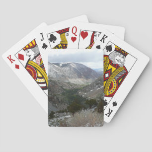 Driving Through the Snowy Sierra Nevada Mountains Playing Cards