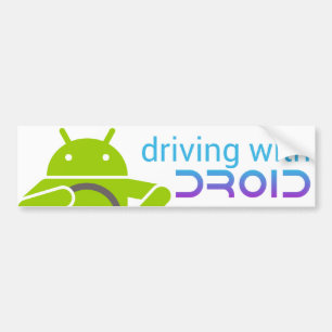Driving with DROID, Android bumper sticker