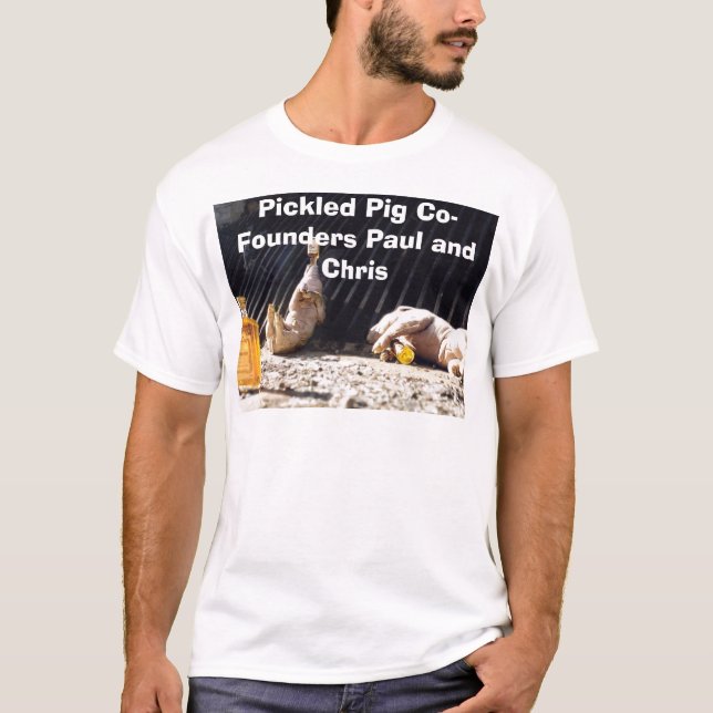 DrkPigs, Pickled Pig Co-Founders Paul and Chris T-Shirt (Front)