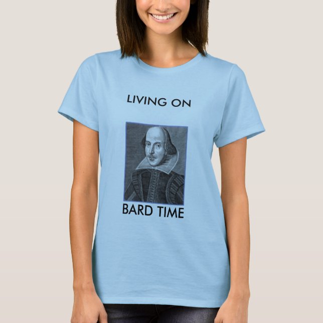 droeshout-1, LIVING ONBARD TIME T-Shirt (Front)