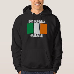 Drogheda, Ireland with Irish flag Hoodie