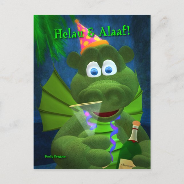 Drolly Dragons: Karneval Postcard (Front)