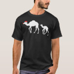 Dromedary Camels   Santa Hat Christmas T-Shirt<br><div class="desc">Dromedary Camels   Santa Hat Christmas</div>