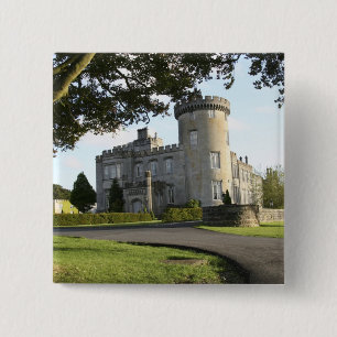 Dromoland Castle side entrance with no people 15 Cm Square Badge