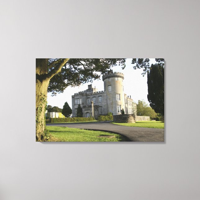 Dromoland Castle side entrance with no people Canvas Print (Front)