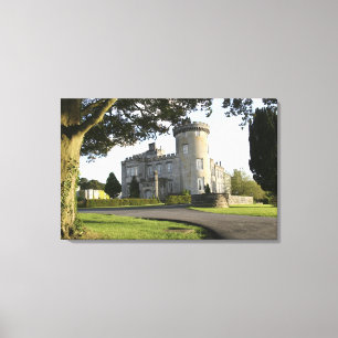 Dromoland Castle side entrance with no people Canvas Print