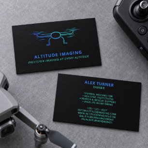 Drone Business Pilot UAV Photography Black Card