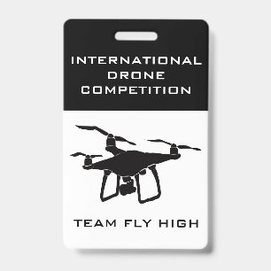 Drone Competition Name Tag Badge ID Badge