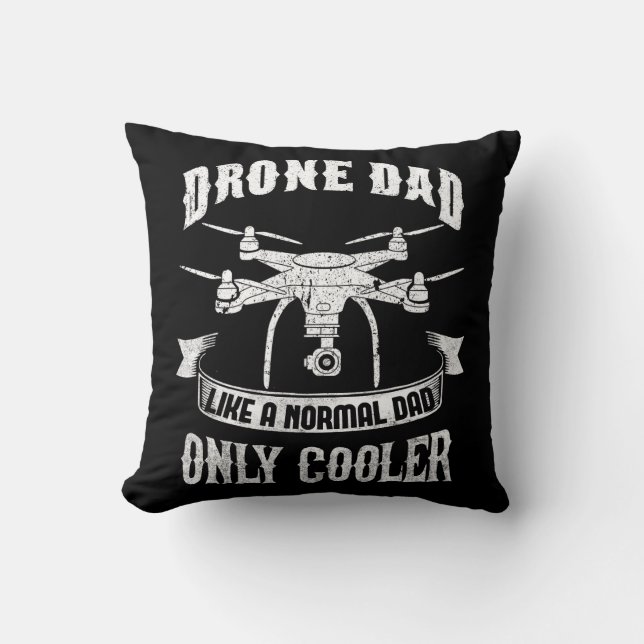 Drone Dad Pilot Multirotor Quadcopter Cooler Dad Cushion (Front)