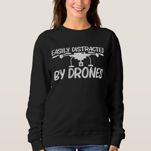 Drone Design For Men Women Helicopter Chopper Sweatshirt (Front)
