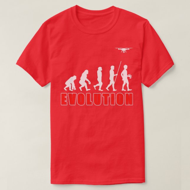 Drone Evolution  (3)  T-Shirt (Design Front)