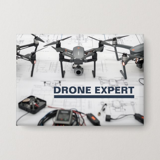Drone Expert™ Button (Front)