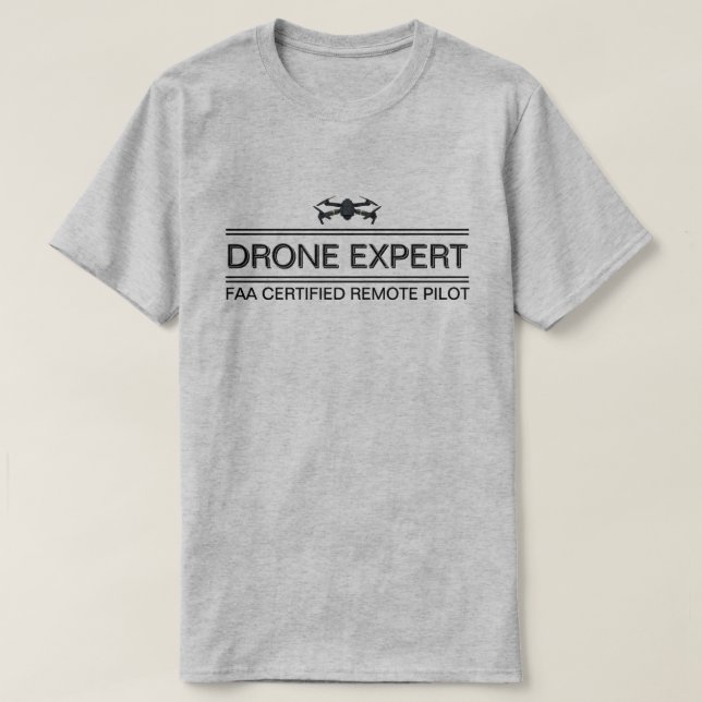 Drone Expert™ T-Shirt (Customise It!) (Design Front)