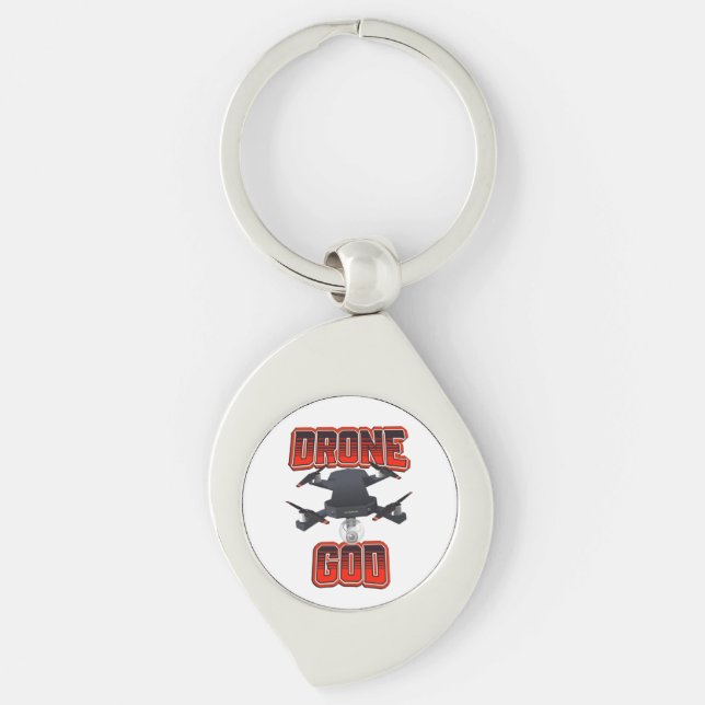 Drone God logo Key Ring (Front)