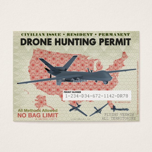 Drone Hunting Permits (Front)