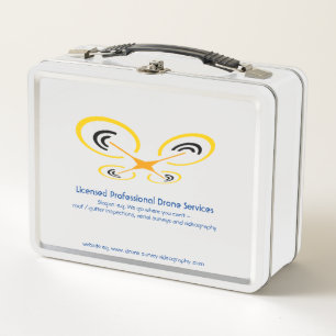 Drone Inspection, Survey and Video Service Metal Lunch Box