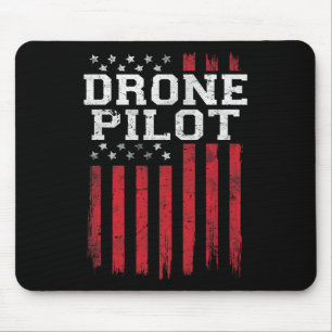 Drone Pilot American Flag Usa Patriot Patriotic Us Mouse Pad