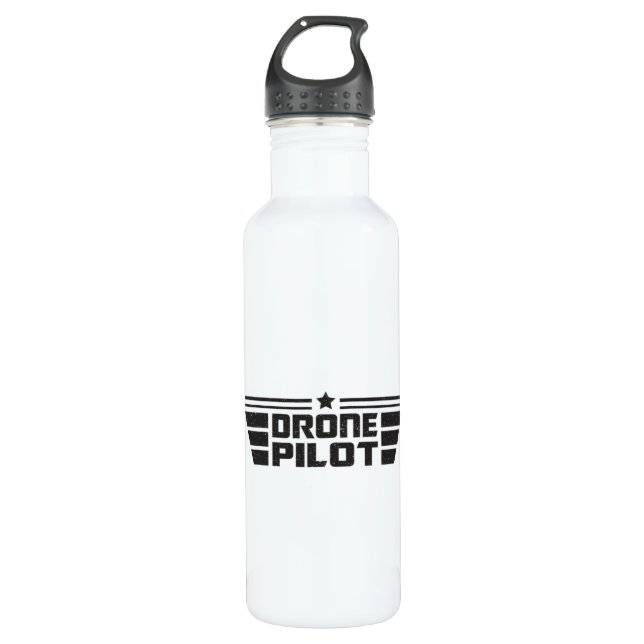 Drone Pilot Camera Quadcopter FPV Funny Gift Idea 710 Ml Water Bottle (Front)