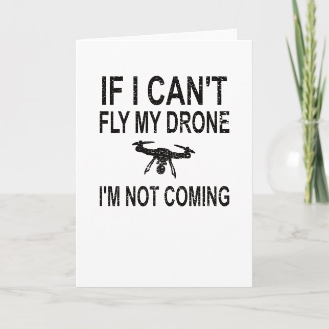 Drone Pilot Gifts Drone Lover Quadcopter FPV Race Card (Front)