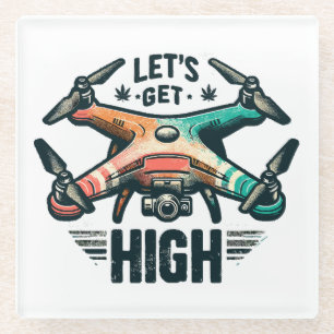 Drone Pilot Glass Coaster