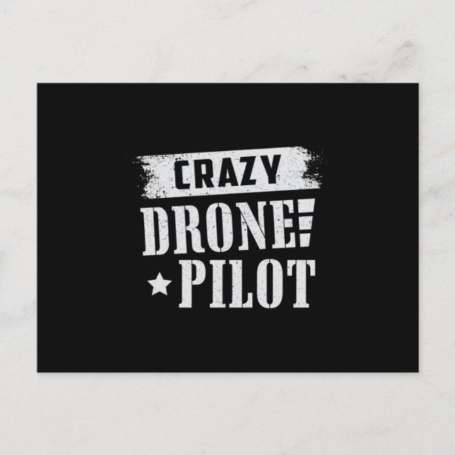 Drone Pilot Quadcopter Drones FPV Camera Gift Postcard (Front)