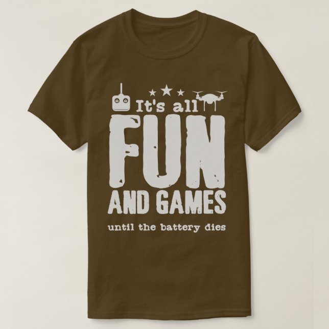 Drone Pilot Quote Drones Battery Remote Control  T-Shirt (Design Front)