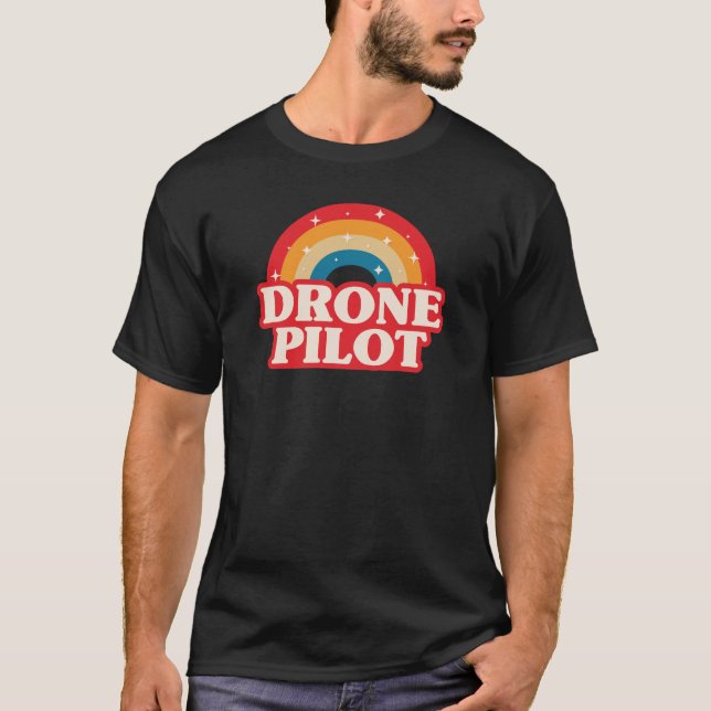 Drone Pilot Rainbow T-Shirt (Front)