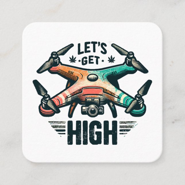 Drone Pilot Square Business Card (Front)