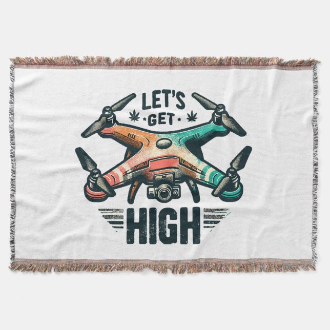 Drone Pilot Throw Blanket (Front)