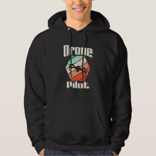 Drone Pilot Vintage Colours Quadcopter Fpv Drone P Hoodie