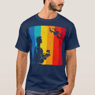 Drone Pilot Vintage Retro Drone Gifts T-Shirt