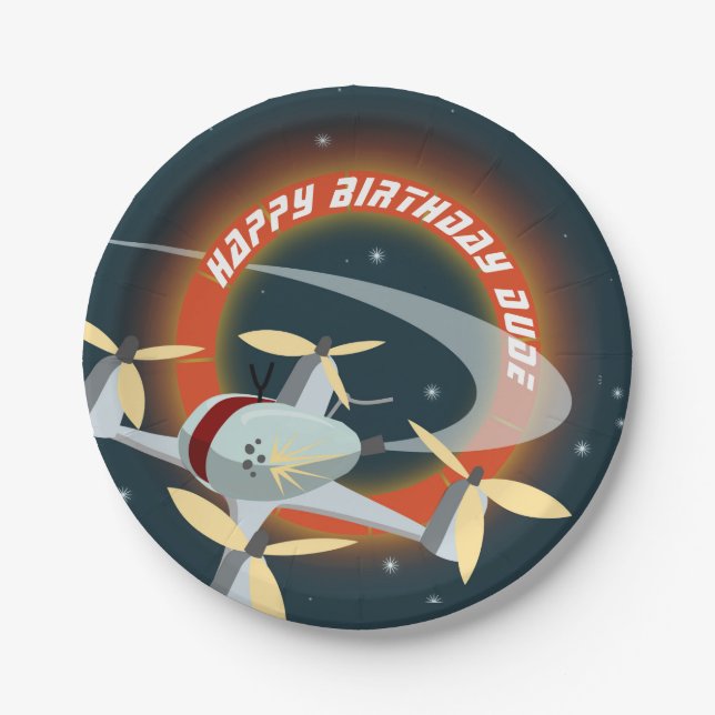 Drone Racing Paper Plate (Front)