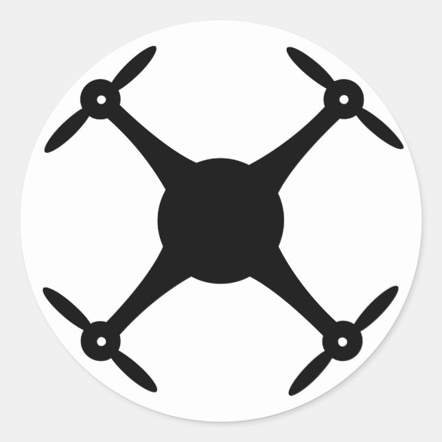 Drone Sticker (round) (Front)
