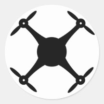 Drone Sticker (round)