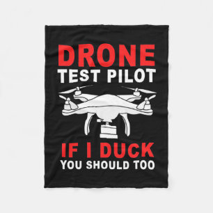 Drone Test Pilot Fleece Blanket