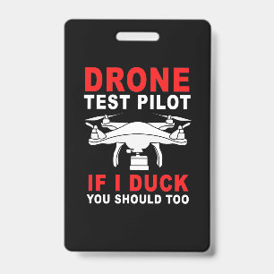 Drone Test Pilot ID Badge